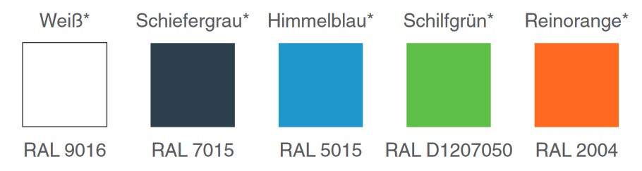 Brune Kunststofffarben Sitzschalen